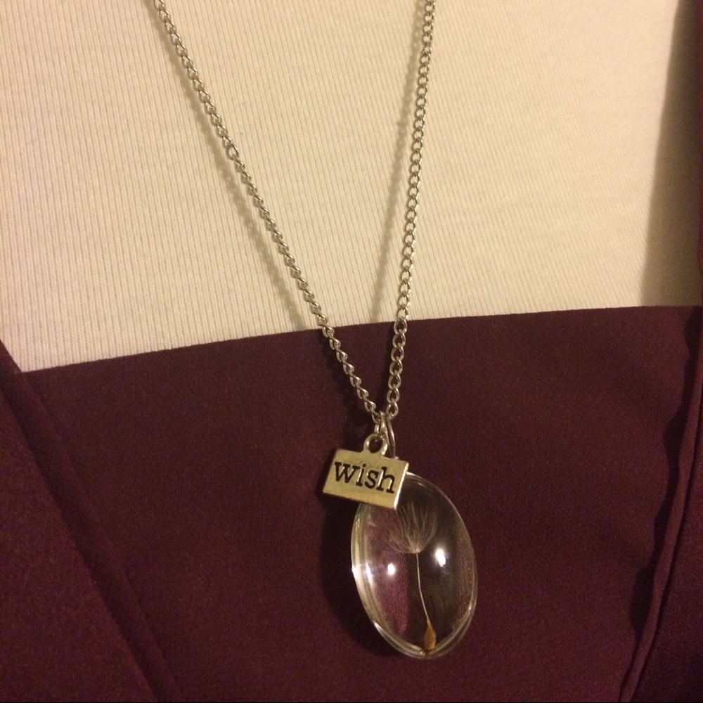 REAL Dandelion Seed, Wish Necklace - Picture 4 of 5